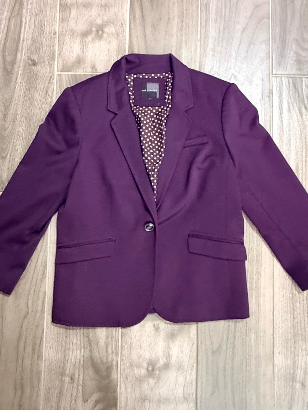 The Limited Purple Elbow Patch Blazer Size 8